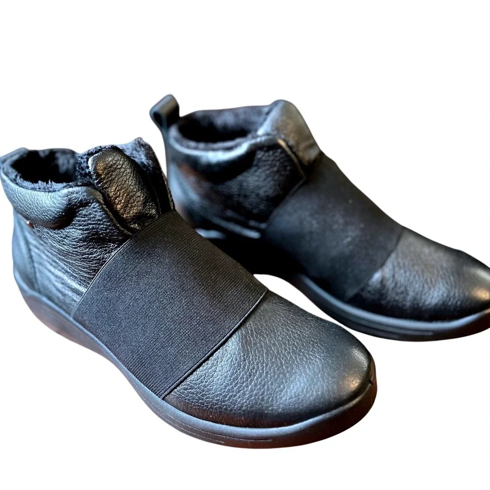 Romika Topdry Tex Waterproof Leather Ankle Boots Black Winter Shoes EU 36/US 5.5